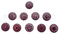 KNOBSWORLD 10 x Mix Vintage Look Flower Ceramic Knobs Door Handle Cabinet Drawer Cupboard Pull Xfer (Purple xfer)
