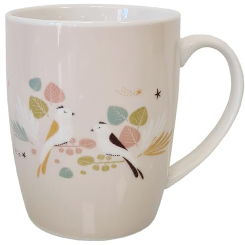 KIUB - MUG17Q01 - MUG EN PORCELAINE EN BOITE CADEAU 25 CL POETIQUE OISEAU