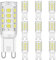 LED G9 Lampadine 2W equivalenti a 15W 20W 25W 28W alogene Lampadine, Bianco freddo 6000K, 300LM, CRI> 85, G9 Presa Lampada, senza sfarfallio, non dimmerabile, CA 220-240 V, confezione da 10