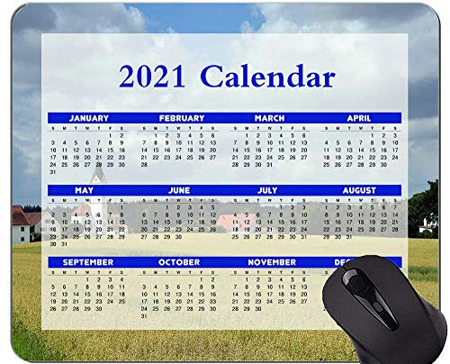 Yanteng Kalender 2021, Dorfkirche Kleines Dorf Mauspad mit genähten Kanten