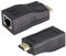 zdyCGTime 1080P HDMI Männlich auf RJ45 Weiblich 4k-Netzwerk-Ethernet-Adapter, HDMI-Extender, HDMI-Repeater über 6 / 6e-Kabel, HDTV-Extender für HDTV PS4 STB 4K 2K.(schwarz/2Stück)