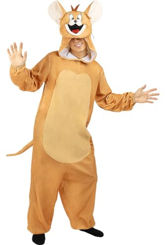 Funidelia | Jerry Kostüm - Tom & Jerry für Herren und Damen Zeichentrickfilm, Katze, Maus - Kostüme für Erwachsene & Verkleidung für Partys, Karneval & Halloween - Braun