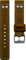 Oozoo Armband Uhrenband Uhrenarmband Leder Lederband mit Dornschließe Dunkelbraun/Niete 30 mm