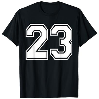 Nummer Twenty Three #23 Sport-Team-Uniform vorne und hinten T-Shirt