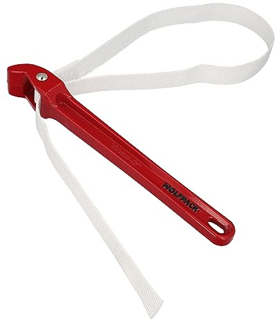 WOLFPACK LINEA PROFESIONAL Schlüsselband Nylon Aluminium 30 cm, Band 98 cm, Ölfilterschlüssel, Rohrschlüssel, Schraubenschlüssel, Gurtschlüssel.