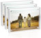 Sezanrpt Acryl Bilderrahmen 6x9cm Pack von 3, Klarer doppelseitiger magnetischer Fotoblock-Rahmen, Desktop rahmenlose Bildanzeige, Geldbörse kleine Bilderrahmen 2x3cm, 5x7.5cm, 4x6cm