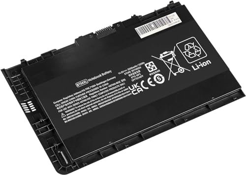 FESTAS 14.8V 52Wh BT04XL BA06XL 696621-001 HSTNN-DB3Z HSTNN-IB3Z Batterie Compatible avec HP EliteBook Folio 9470 9470m 9480m Series 687517-171 687517-241 687945-001 BA06 BT04 Ordinateur pc Portable
