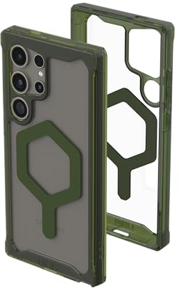 Urban Armor Gear Custodia protettiva per Samsung Galaxy S24 Ultra da 6,8 pollici, con ricarica magnetica, anti-ingiallimento, robusta, trasparente