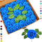 25 rose finte blu artificiali, rose artificiali in schiuma realistica al tatto, rose finte con stelo, per decorazioni per matrimoni, addio al nubilato, artigianato, casa, baby shower, San Valentino