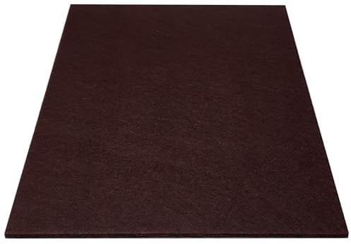 cyclingcolors Patin feutre autocollant grande feuille à découper 300x210mm très épais 5mm antidérapant pied meuble table chaise parquet protection, marron