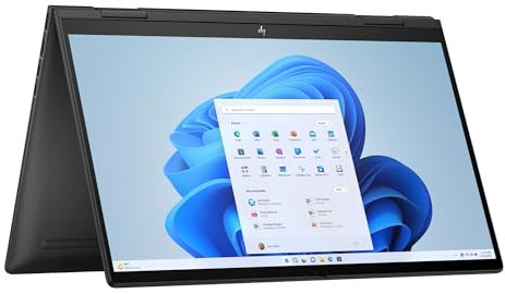 HP Envy x360 15-fh0002sl Convertibile, AMD Ryzen 7-7730U, RAM 16GB, SSD 512GB, AMD Radeon Integrata, Schermo Touch da 15.6” FHD IPS Antiriflesso, Audio B&O, HP Privacy Cam, Windows 11, Metallo, Nero