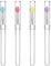 4 Pcs Silicone Lip Brush Lipstick Applicator Wands Plastic Lip Scrub Brush Reusable Lip Balm Applicator with Cap Makeup Applicator for Lipstick, Eyeshadow, Lip Gloss, Lip Balm