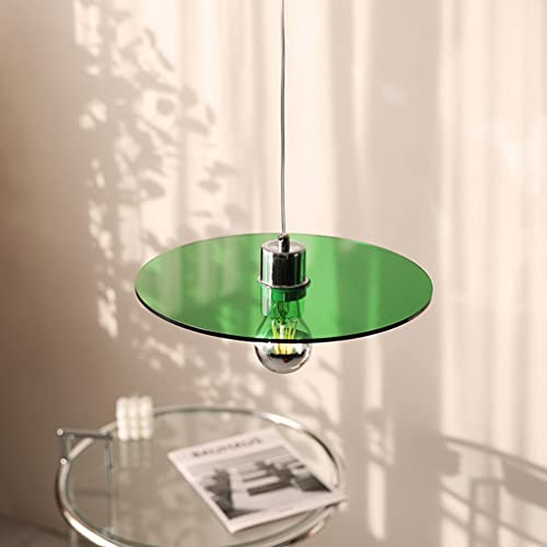 SSNCcNC LED Hängeleuchte Modern Minimalismus Pendelleuchte UFO Design Esstisch Schlafzimmer Nordic Pendellampe Acryl Kron leuchter Hängelampe Esszimmer Loft Küche E27,Grün,30CM