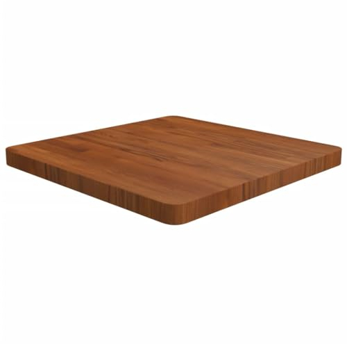 vidaXL Tischplatte Quadratisch Massivholzplatte Eichenplatte Holzplatte Platte Ersatztischplatte Dunkelbraun 60x60x4cm Behandelte Eiche