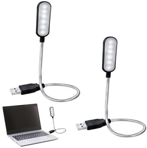 Cerioll LED Para Portatil, Luz USB LED Portatil, Lámpara USB LED Portátil, Lampara LED USB Portatil, Luz Lectura USB, Lampara LED USB Para Ordenador, Lampara LED USB Para Pc Portatil, Lámpara LED USB