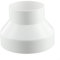 Connecteur réducteur en PVC, réduction de la ventilation de tuyau, ventilation de tuyau rond, raccord réducteur circulaire (150-100)