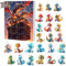 Drache Weihnachten 24 Tage Urlaub Anhänger, Weihnachten Countdown Kalender Dinosaurier Weihnachten 24 Tage Countdown Kalender Weihnachten
