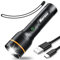 NAPASA Torches LED Super Bright 2000 Lumens, 5000mAh Rechargeable Torch Flashlight with Zoomable, 5 Light Modes, Waterproof Powerful Tactical Torch for Power Cut, Emergency, Camping, Hiking, Outdoor