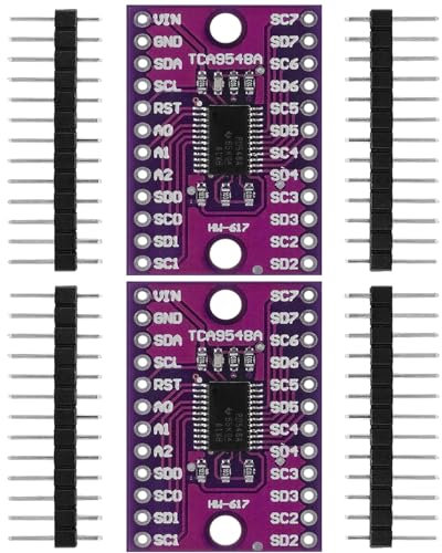 GERUI 2 PCS TCA9548A IIC Multiplexer Breakout Board 1.8 V - 5 V 8 Kanal I2C Kommunikationsschalter Entwicklung Erweiterungsboard mit Arduino.