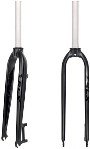 BUCKLOS 26/27.5/29 inch Mountain Bike Rigid Forks, 1-1/8 Threadless Straight MTB Rigid Front Fork Disc Brake, QR 9x100mm Super Light Aluminum Alloy Bicycle Fork for Mountain Bikes