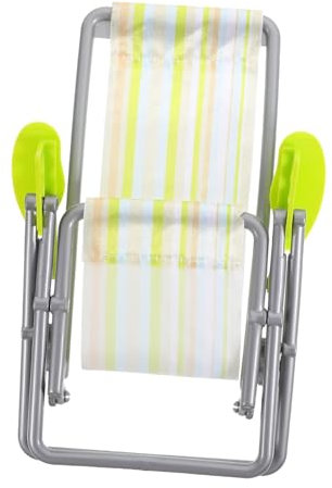 BESPORTBLE Kleiner Strandstuhl Klappstuhl Puppenhaus Zubehör Für Mikrolandschaften Fotodekoration Und Mini-szenen Tragbar Kompakt Geschenkidee