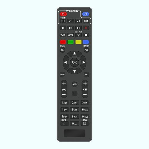 Telecomando di ricambio, fit for DIGIQUEST Decoder tivùsat COMBO 4K Q80 RICD1242, 4K Q90 0600507