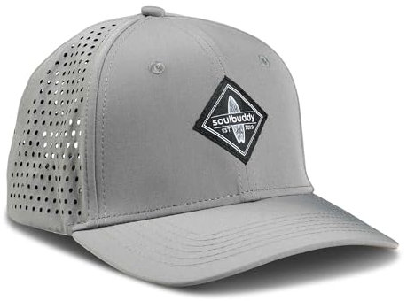 Soulbuddy Sport Sonnenhut Kinder Cap – Cappy Jungen Mädchen – Basecap Kids – Snapback Cap Kleinkinder – 2 Größen verfügbar – Light Grey – Größe M
