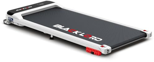 BLACK LORD Laufband mit 9% Steigung, 3,2 PS Walking Pad, 4-in-1 elektrisches Laufband für Zuhause und Büro, 12 voreingestellte Programme, eingebauter Lautsprecher, 140 kg Tragkraft,Weiß