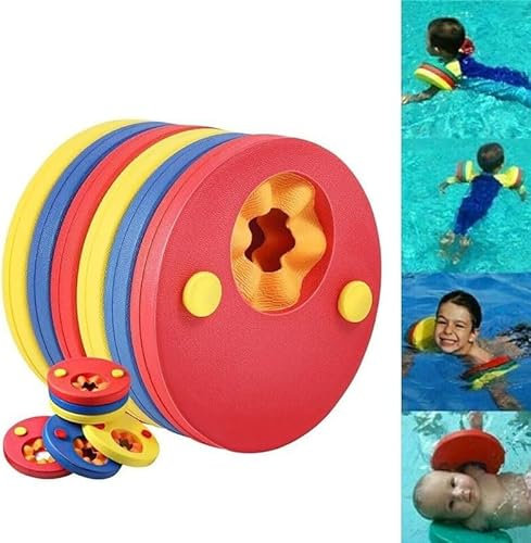Schwimmflügel für Kinder, EVA-Schaumstoff, Pool-Set zum Schwimmen, Lernen, 6 Stück
