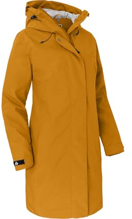 Bergson Verla Thermo | Damen Regenmantel - Leicht wattierter Damen Regenmantel, Normalgrößen, wasserdicht (20.000 mm) & Winddicht, atmungsaktiv (20.000 g/m²), Silver-Plus Ausstattung (geruchshemmend)