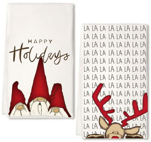 Weihnachtsdeko Innen Geschirrtücher 2er Weihnachten Deko Geschirrtuch Christmas Decorations Geschirrhandtücher Tischdeko Weihnacht Tisch Küche Weinachtsdekorationen Küchentücher Weihnachtsschmuck