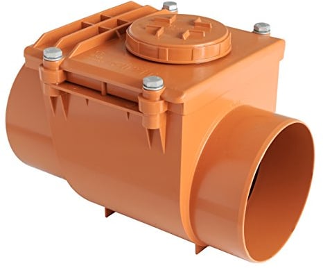 First plast nrc160 a Válvula antirretorno de PVC ad pegar, rojo, diámetro 160 mm