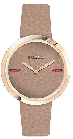 FURLA Damen Analog Quarz Uhr mit Leder Armband R4251110502