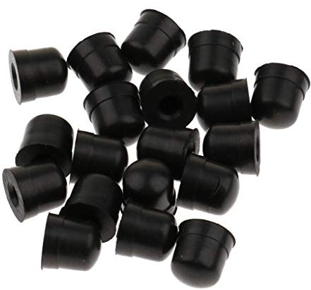 B Baosity 20 x Posaune Slide Bogen Gummi Ende Spitze Posaune Reparaturwerkzeug Ersatzteile