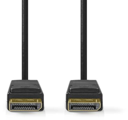 Displayport-Kabel - DisplayPort Stecker - DisplayPort Stecker - 4K@60Hz - Vernickelt - 2.00 m - Rund - PVC - Schwarz - Box