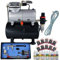 Airbrush Compressor Kit for Nail Art Airbrush Compressor with Pressure Tank Airbrush Spray Gun Double Action with 3 Needles/nozzles Airbrush Nail Colours Airbrush Stencils self-Adhesive