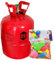 TOP TEN Helium Ballongas für bis zu 50 Luftballons inkl. 100 Stück Latex Luftballons 0,36m³