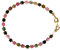 Turmalin bunt Armband Silber vergoldet