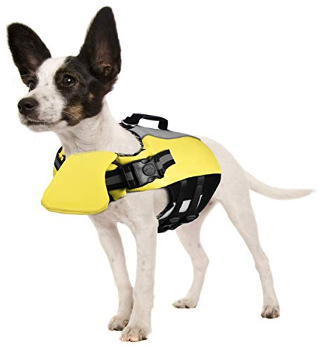 POPETPOP Schwimmweste für Hunde - Reflektierend Hundeschwimmweste Float Coat Schwimmweste Schwimmtraining mit Polsterung für Kleine, Mittlere, Große Hunde