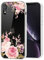 Yerebel iPhone XR Case 2018, Clear Flexible Bumper TPU Soft Rubber Silicone Cover Phone Case for iPhone XR 6.1 inch (rose flower)