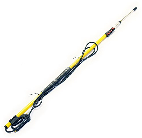 Equip2clean 7.2m Telescopic Extendable Pressure Washer Lance with Trigger Gun | Jet Wash Lance Four Section Pole Quick Release | Socket Lock System on Poles for Strength and Durability