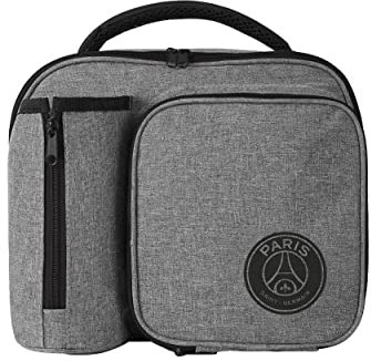 FOCO Offizielles Lizenzprodukt Paris Saint-Germain FC Graue Lunch-Kühltasche mit Fußballmotiv