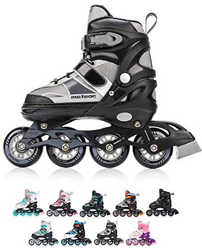 meteor® Inliner Rollen Inline Skates Mädchen und Jungen Inliner Kinder Inline Skates ABEC7 Rollen inliner mit Einstellbarer Größe Inliner Kinder Inline Skates