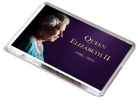 AWS Königin Elisabeth II Hart-PVC-Magnet Queen Elizabeth Fridge MAGNET Kühlschrankmagnet aus hartem Kunststoff England her majesty Großbritannien