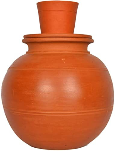 Water Pot Handmade earthen Natural Clay Drinking Water Pot (Pot)
