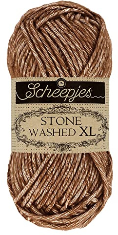 Scheepjes - Scheepjes Stone Washed XL 862 Brown Agate Yarn - 10x50g