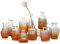 Kleine Vasen 10 Stück Mini Vasen Glas Blumenvase Klein Vasen Set Verschiedene Groessen Für Tischdeko Home Hochzeit Dekoration (10 Stück, Bernstein)
