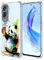 YUXING Funda Transparente para Honor 90 Lite 5G - Diseño de Patrón Fresco Lindo Golpes Protección Carcasa Delgado TPU Suave Prueba Case (Panda)