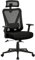 Yaheetech Chaise de Bureau Ergonomique Fauteuil de Bureau en Maille Support Lombaire et Siège Inclinaible Appui-tête Accoudoirs Réglables roulettes Pivotantes 360° Charge 136 kg Noir