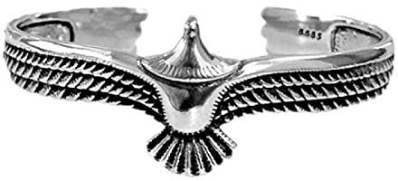 BISONBLUE Armbänder Herren Armband Geschenk Armreif Persönlichkeitstrend Flying Eagle Manschettenarmband Für Männer Retro Casual Geschenk